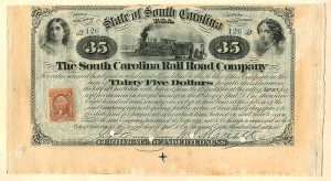 South Carolina Railroad Co. - Bond